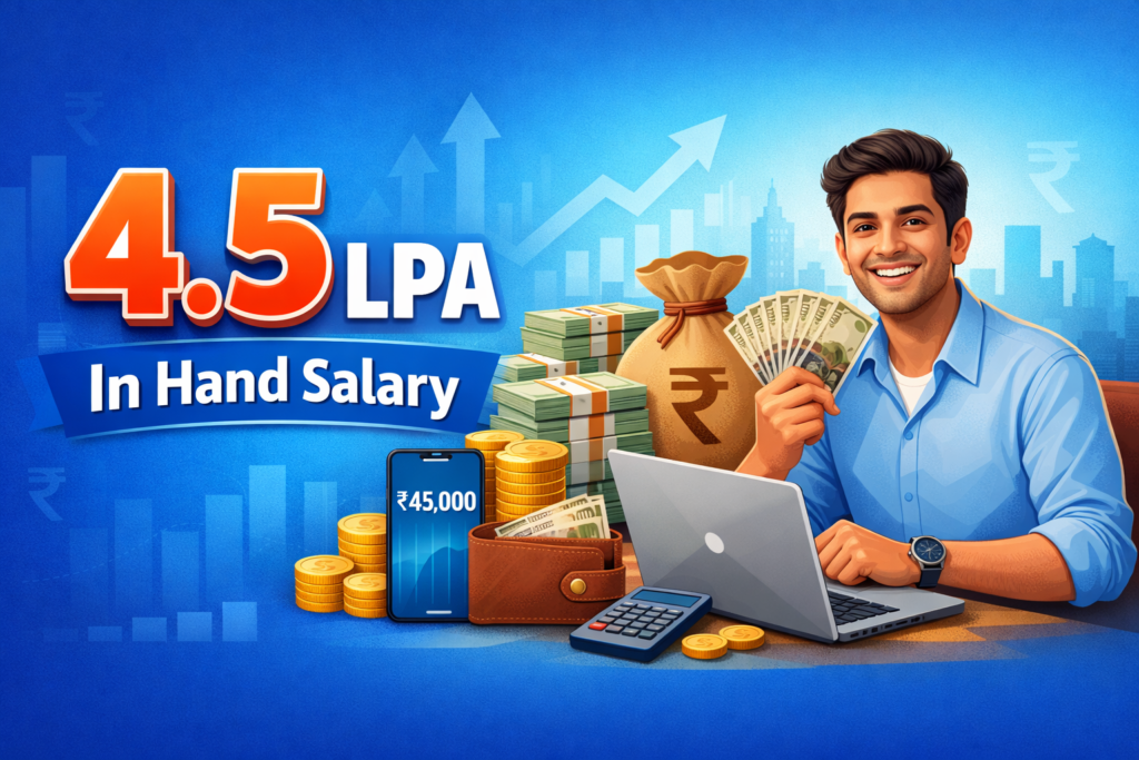 4.5 lpa in hand salary