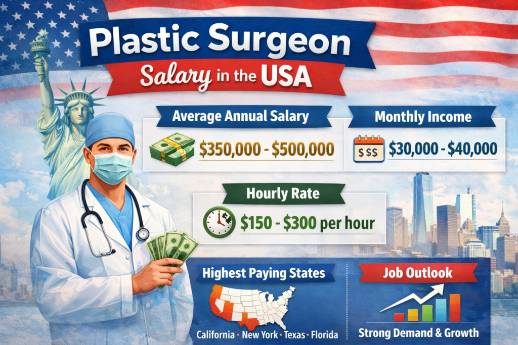 plastic surgeon salary in usa
