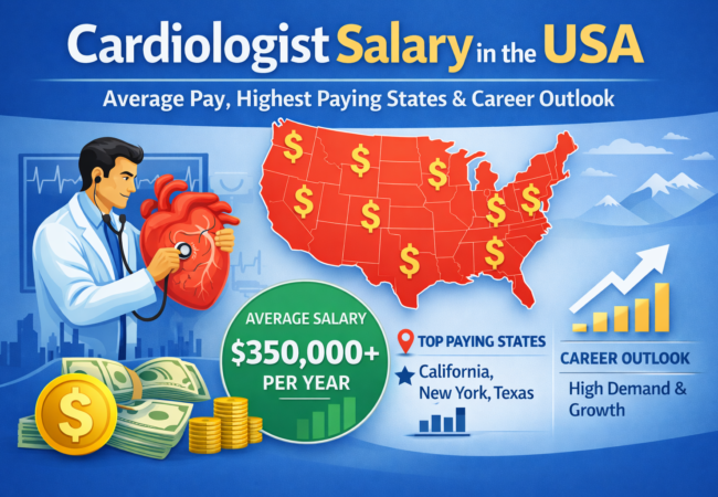 Cardiologist Salary in the USA: Annual, Monthly & Hourly Pay Guide