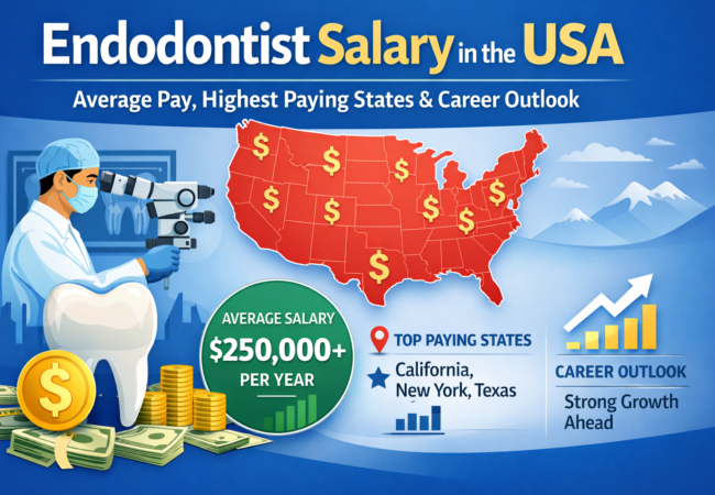 Endodontist Salary in the USA : Average Pay, Monthly Income & Career Outlook