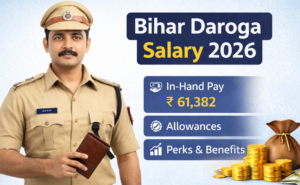 Image showing Bihar Daroga salary, in-hand pay and allowances details.