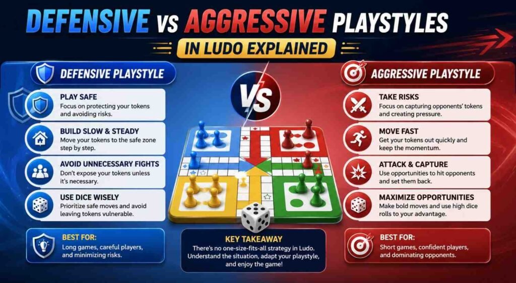 Defensive vs Aggressive Playstyles in Ludo Explained