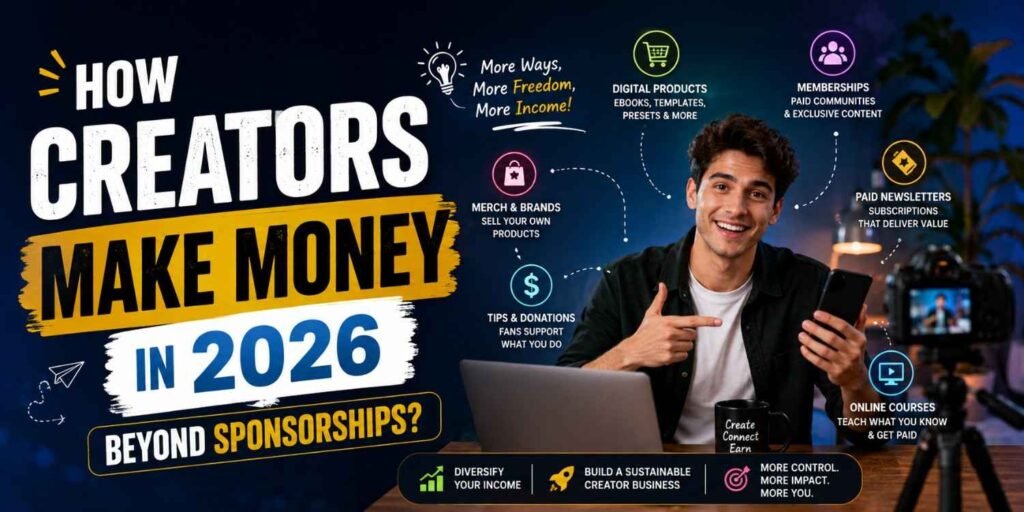 How Creators Make Money in 2026 Beyond Sponsorships?