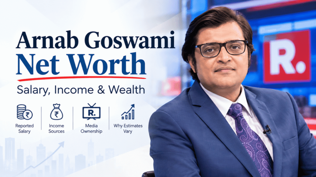 Arnab Goswami net worth, salary, income sources, and media ownership feature image