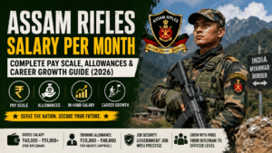 Assam Rifles salary per month 2026 showing pay scale, allowances, in-hand salary, and career growth.