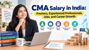 CMA salary in India 2026, featuring fresher salaries, experienced professional pay, top job roles, industry-wise earnings, and career growth opportunities.